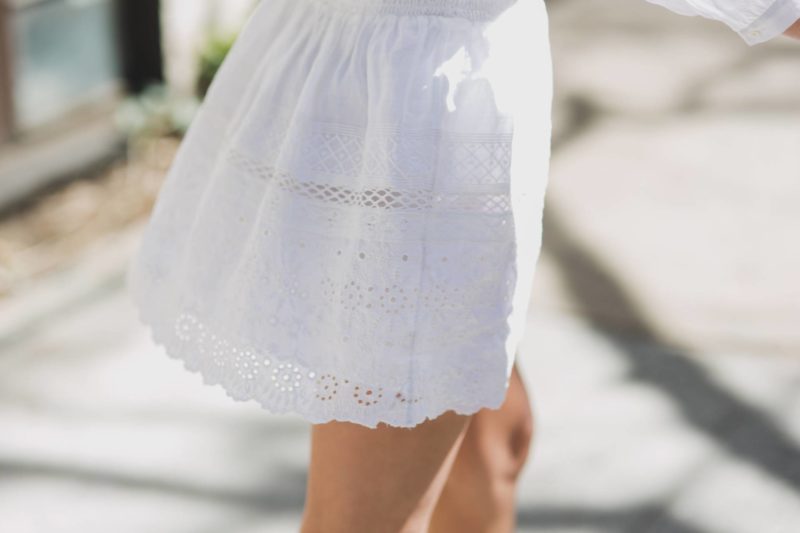 Joie Eyelet White Dress - Obsessions Now