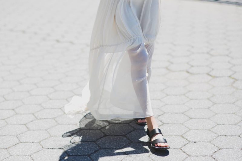 Chiffon Maxi Dress with Givenchy Sandals // Obsessions Now