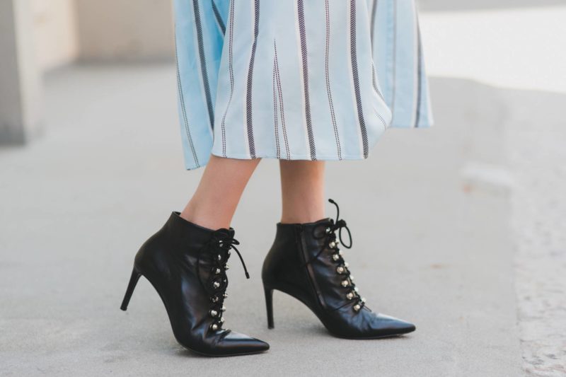 Midi-length Dress with Booties - Obsessions Now