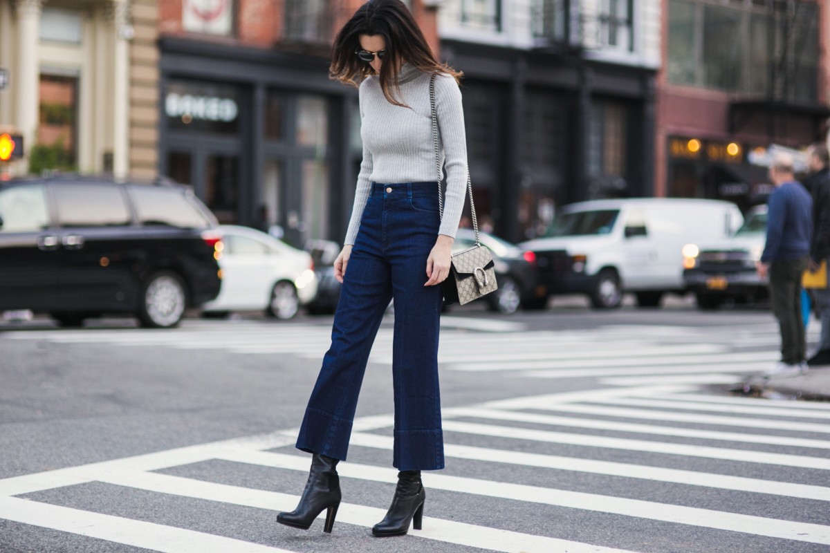 Weekend Style: Ribbed Tops with Cropped Denim