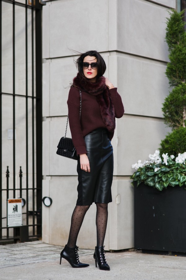Now Styling: Burgundy and Black (Holiday Edition) - Obsessions Now